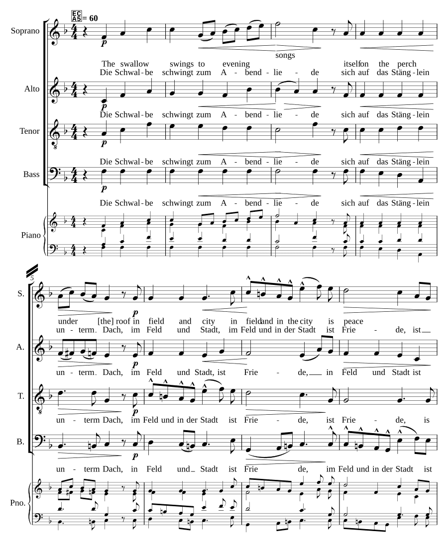 Вечерний покой (Abendfriede)