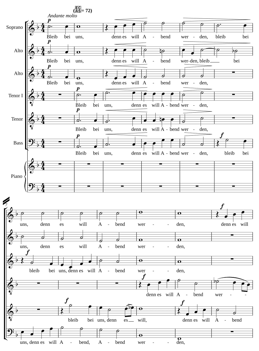 Вечерняя песня, соч. 69 № 3 (Abendlied, Op. 69, No. 3)