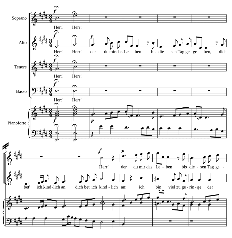 Вечерняя песнь к Богу (Abendlied zu Gott)