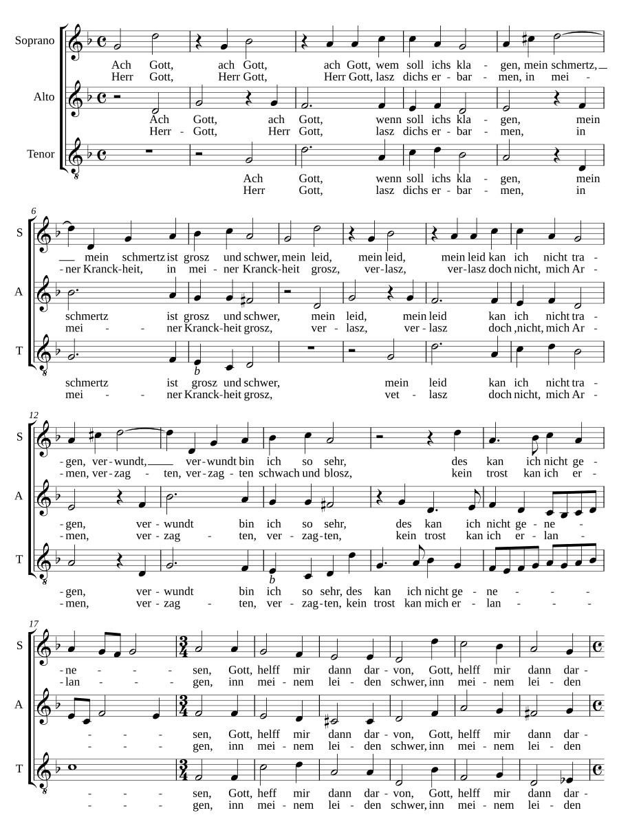 Ах, Боже, кому мне пожаловаться (Ach Gott, wem soll ichs klagen)