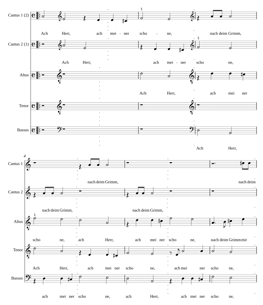 Ах, Господь, ах, мой прекрасный (Ach Herr, ach meiner schone)