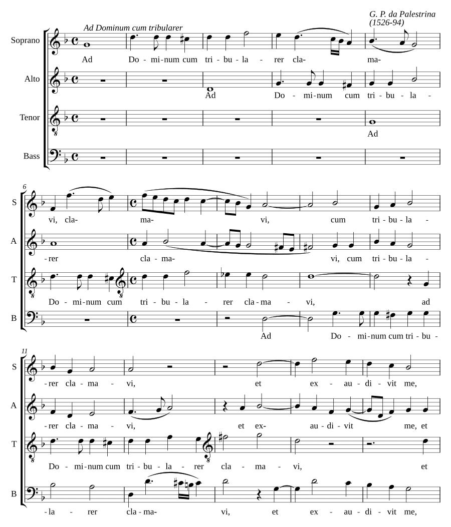 К Господу, когда я страдал (Ad Dominum cum tribularer)
