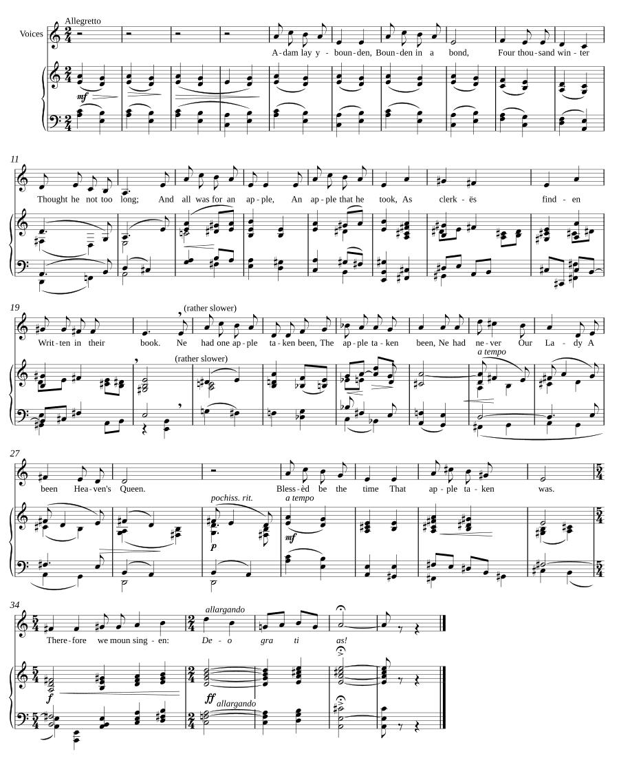 Адам лежал связанный (Adam lay ybounden)
