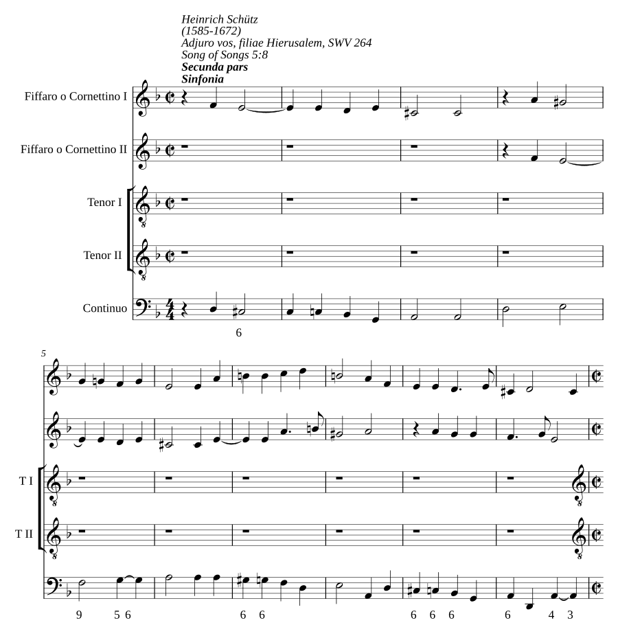 Клянусь вами, дочери Иерусалима, SWV 264 (Adjuro vos, filiae Jerusalem, SWV 264)