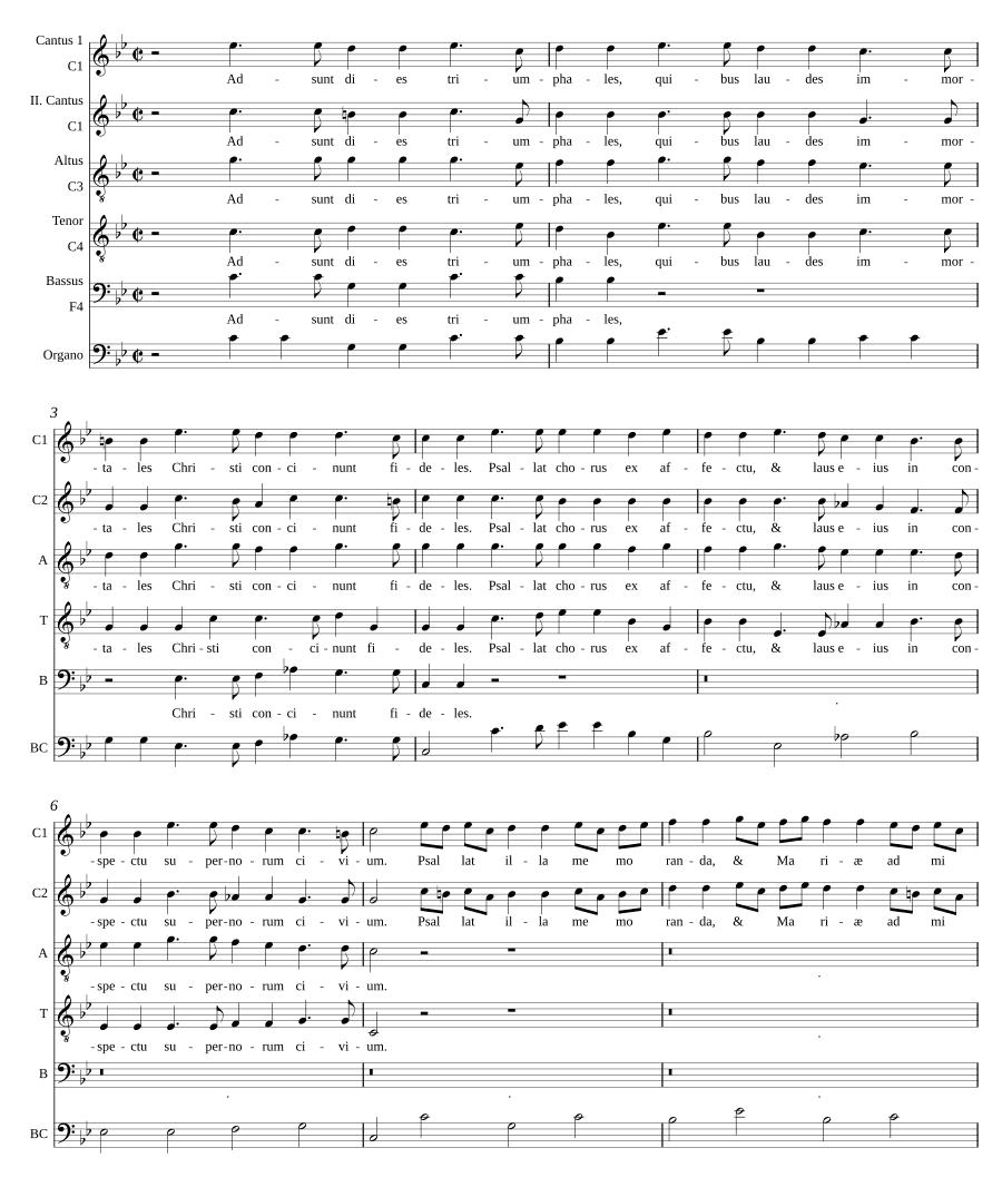 Наступают дни торжественные (Adsunt dies triumphales)