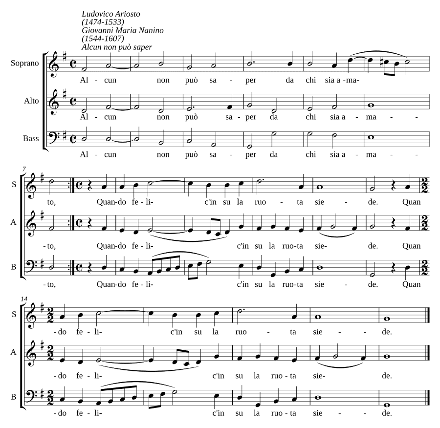Кто не может знать (Alcun non può saper)