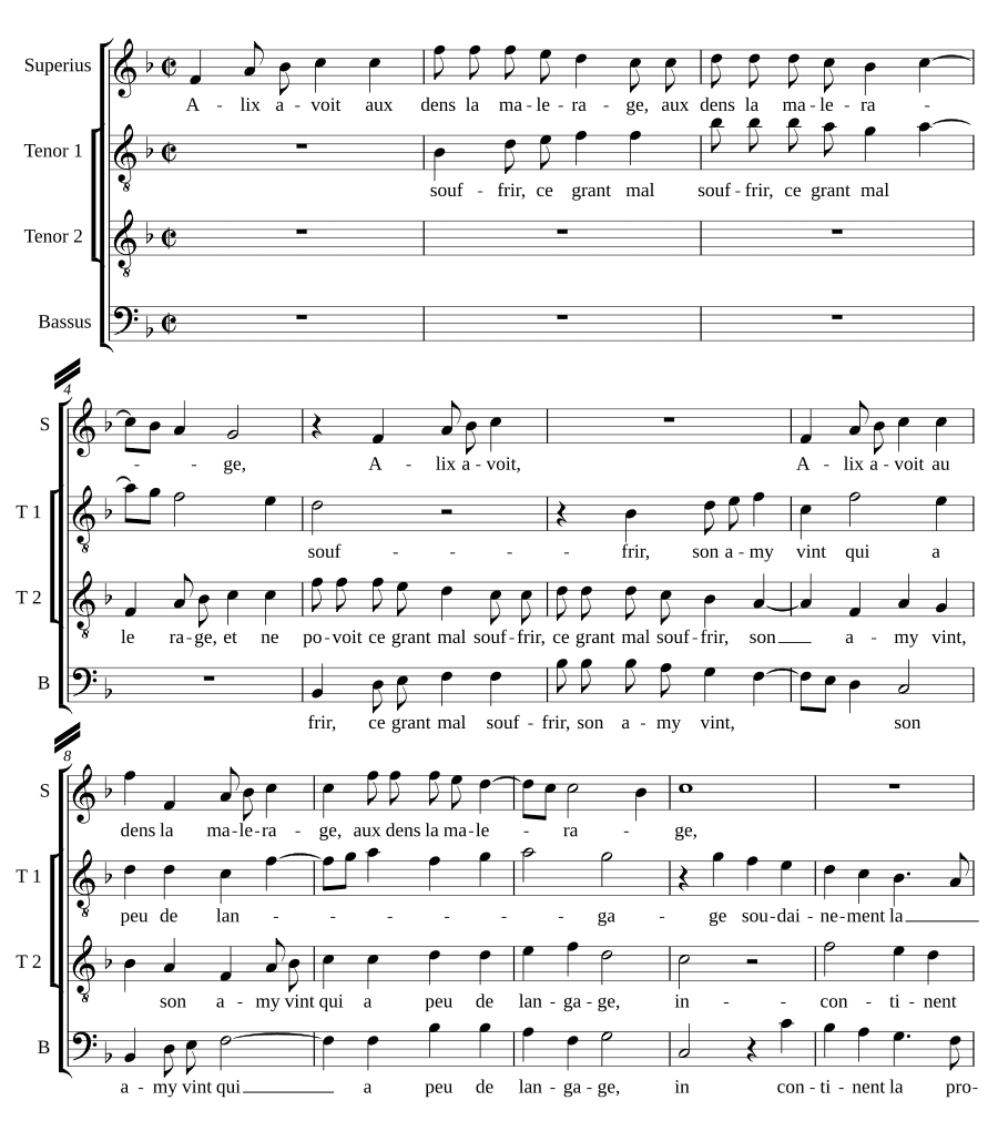 Аликс страдала от зубной боли (Alix avoit mal aux dens)