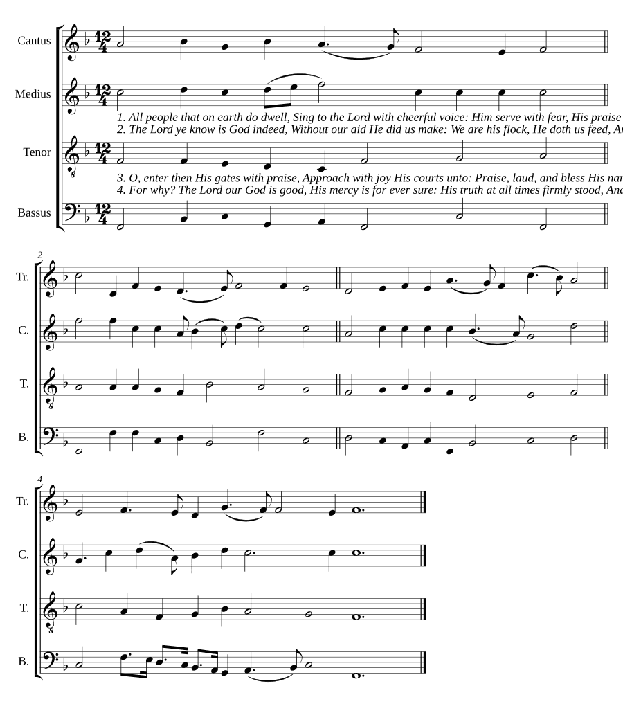 Все люди, живущие на земле (All people that on earth do dwell)