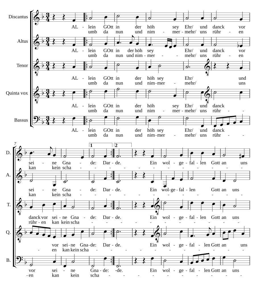 Только Богу в вышних слава (Allein Gott in der Höh sei Ehr)