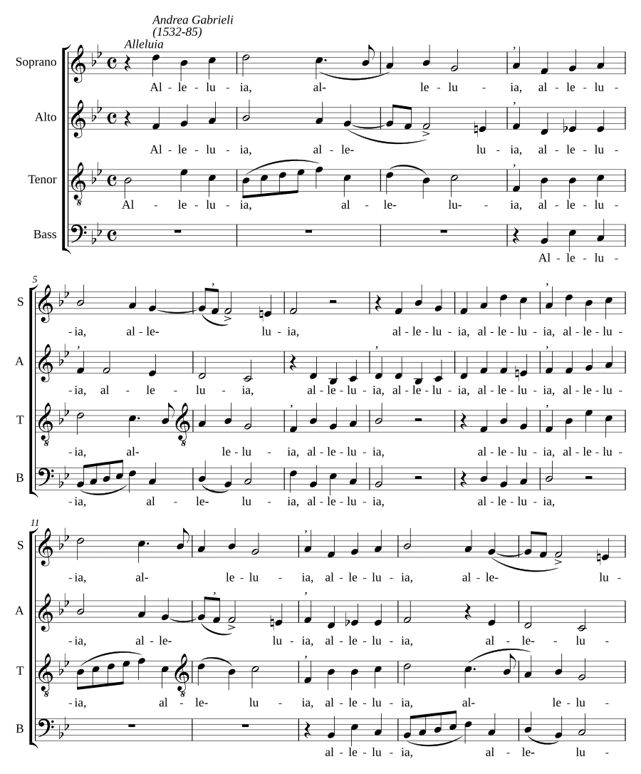 Аллилуйя Евангелию (Alleluia al vangelo)
