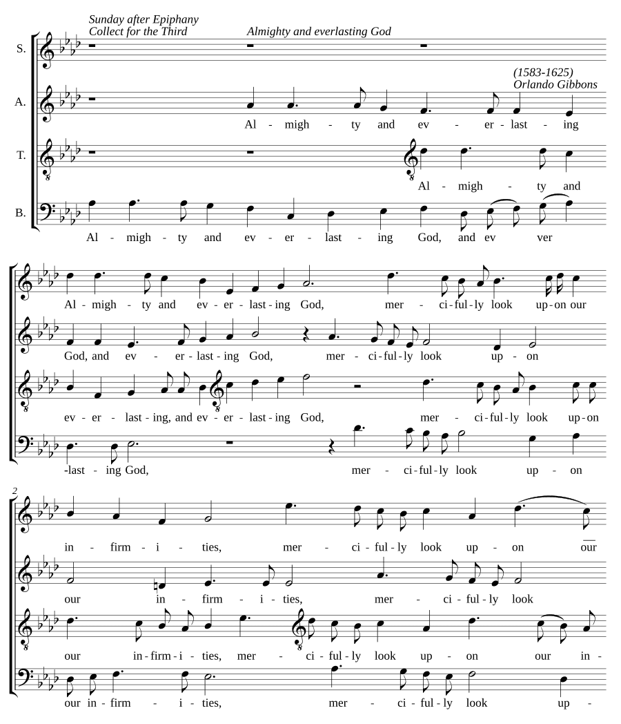 Всемогущий и вечный Бог (Almighty and everlasting God)