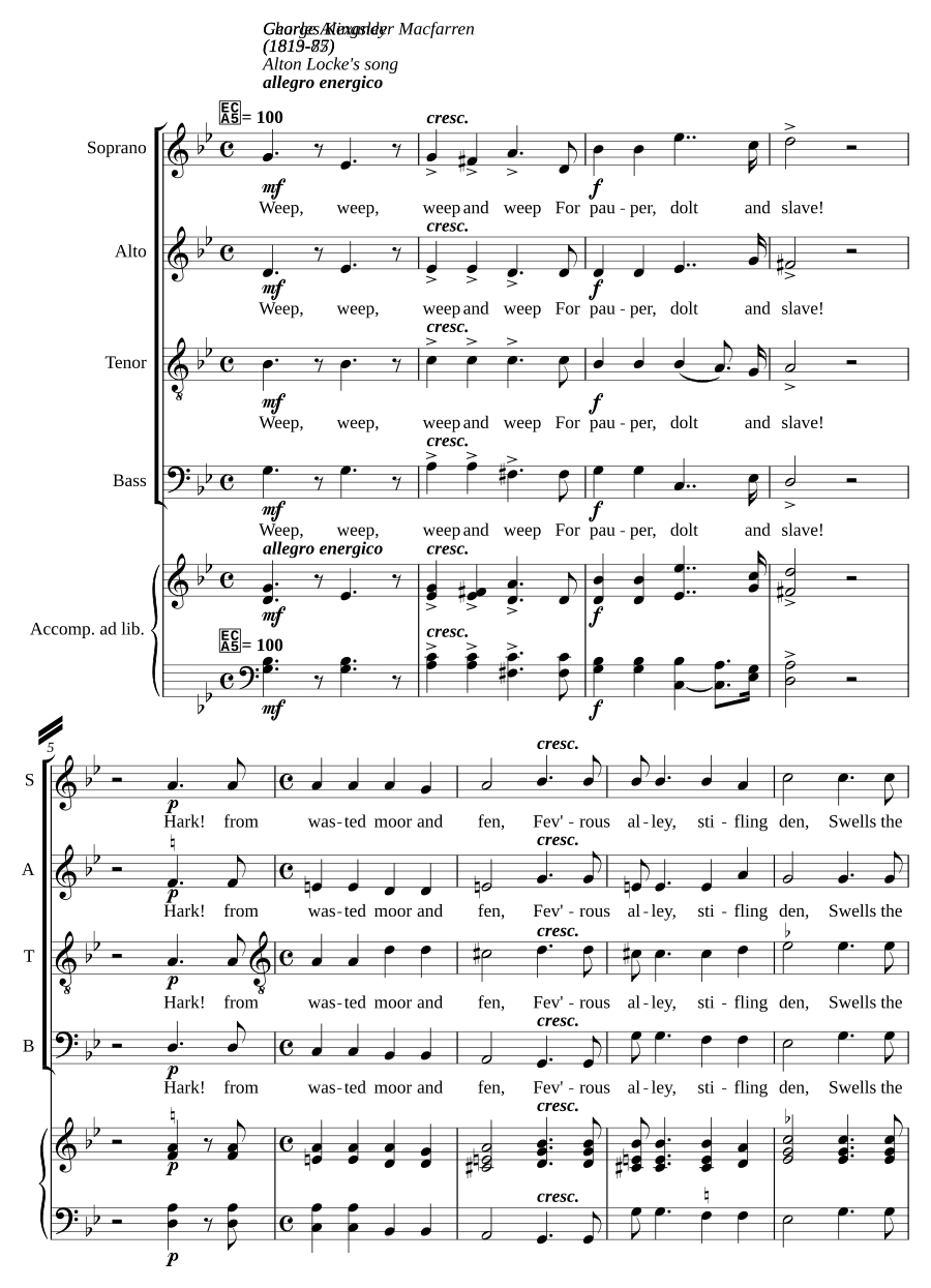 Песня Алтона Лока (Alton Locke's song)