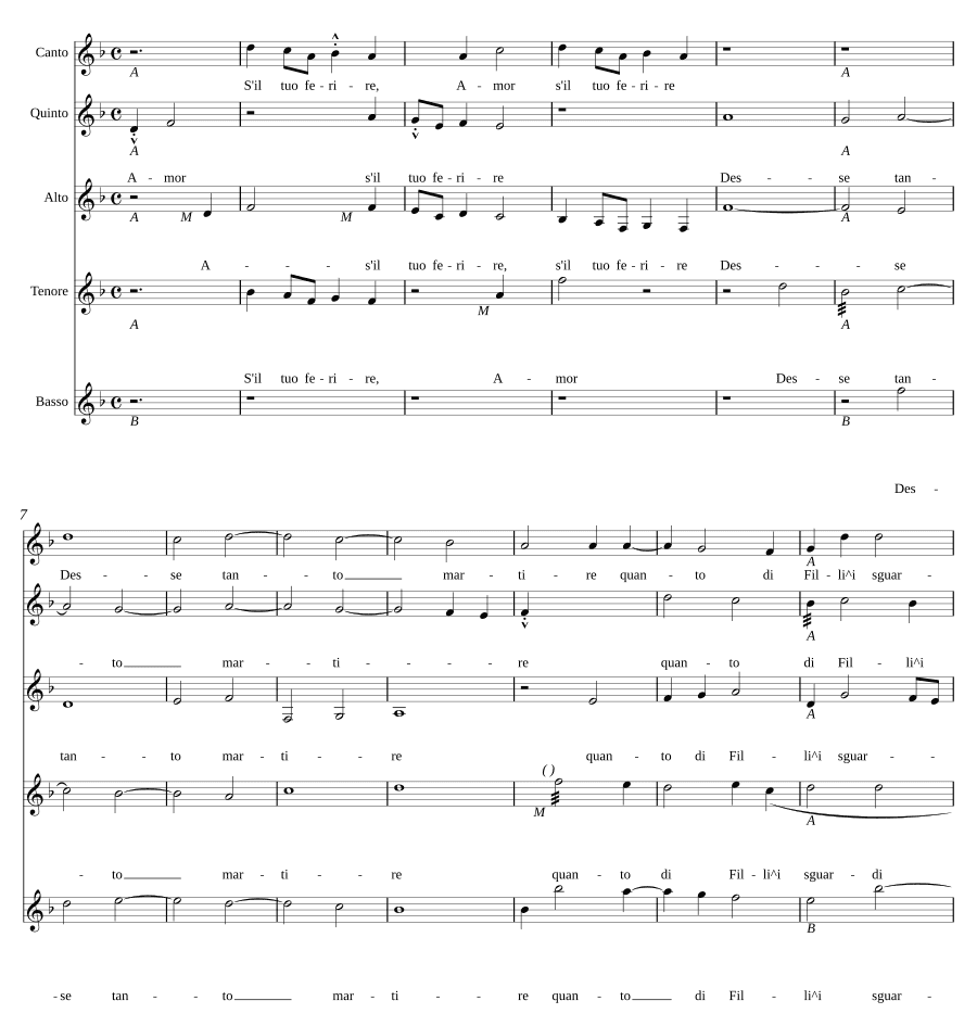 Любовь, если твое ранение (Amor, s'il tuo ferire)