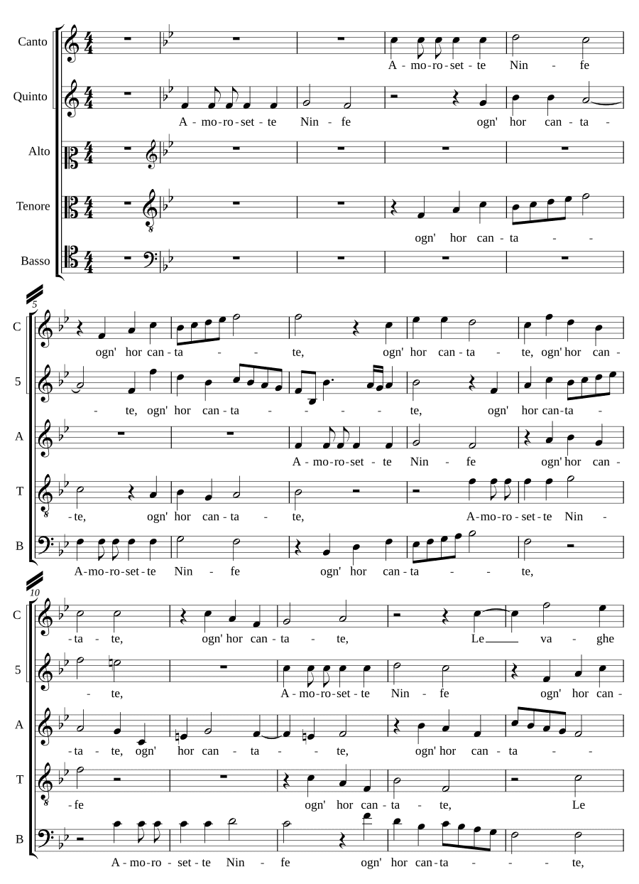 Любовные нимфы (Amorosette Ninfe)