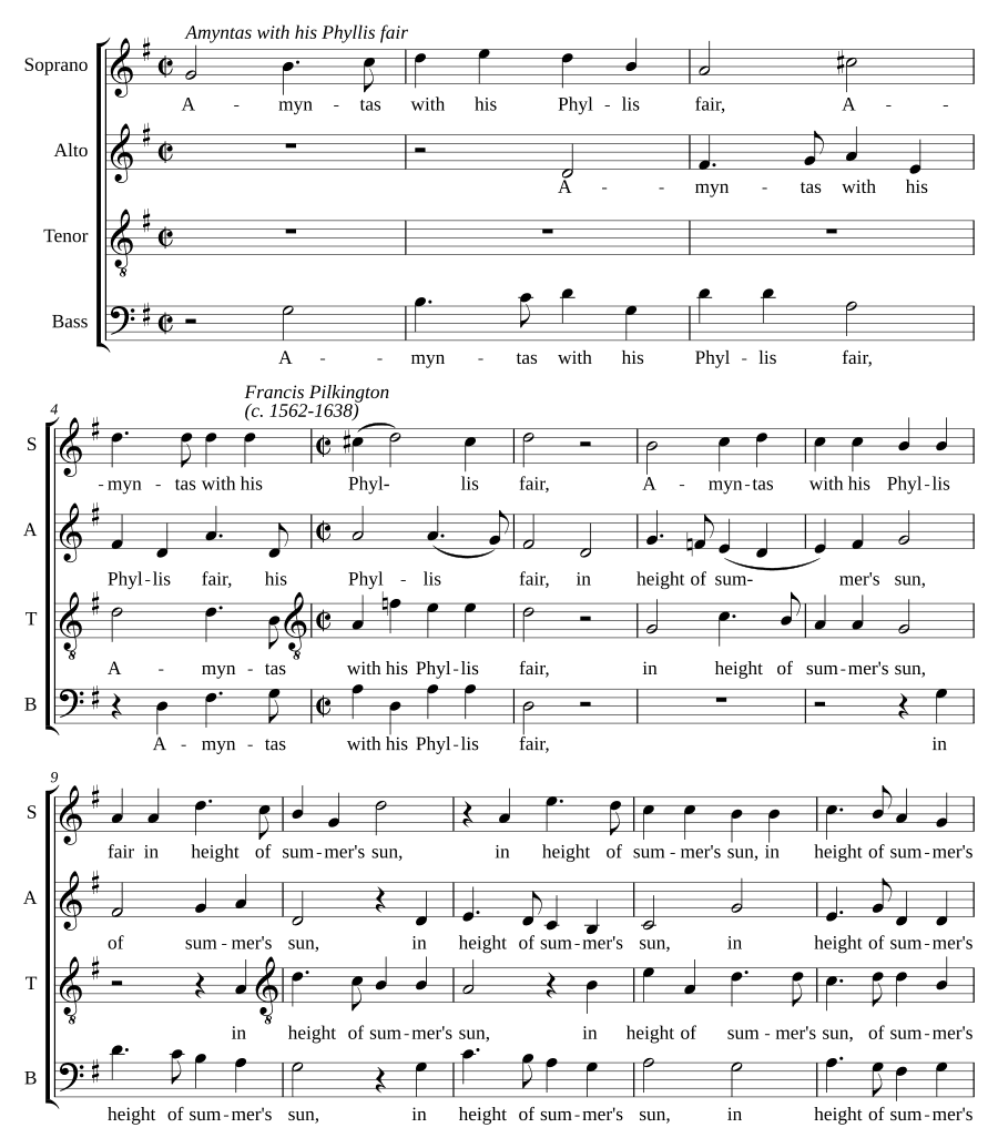 Аминтас с прекрасной Филлис (Amyntas with his Phyllis fair)