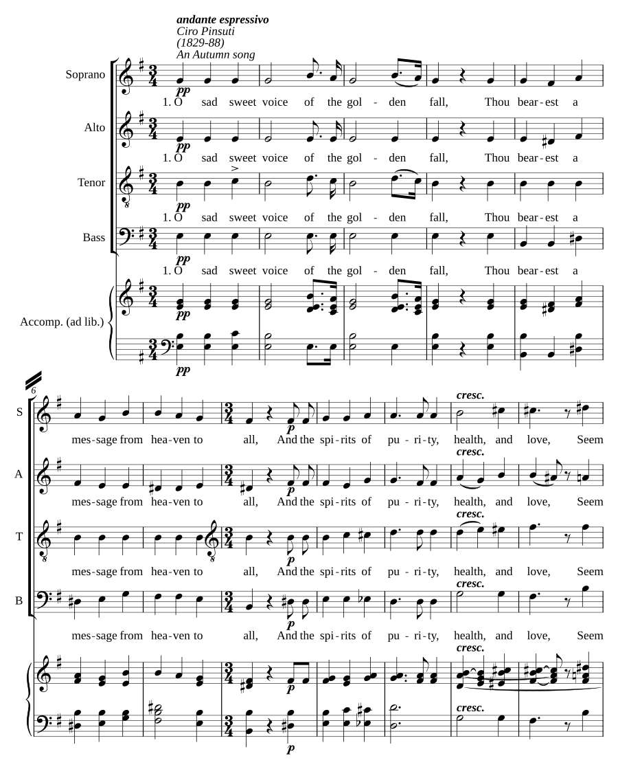 Осенняя песня (An Autumn song)