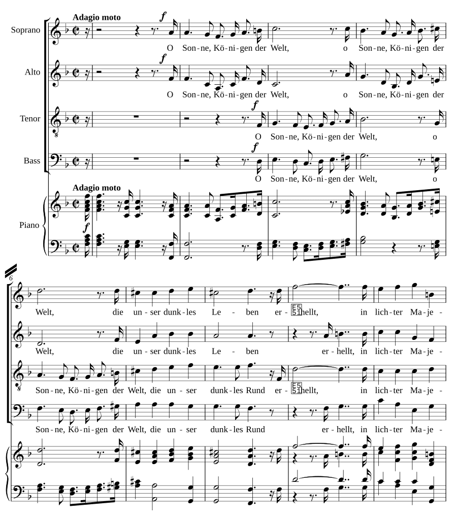 К солнцу (An die Sonne)