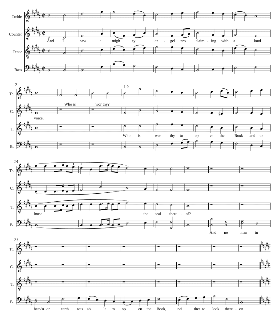 И я видел могучего ангела (And I saw a mighty angel)