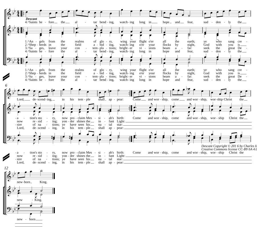 Ангелы из царства славы (Angels from the realms of glory)