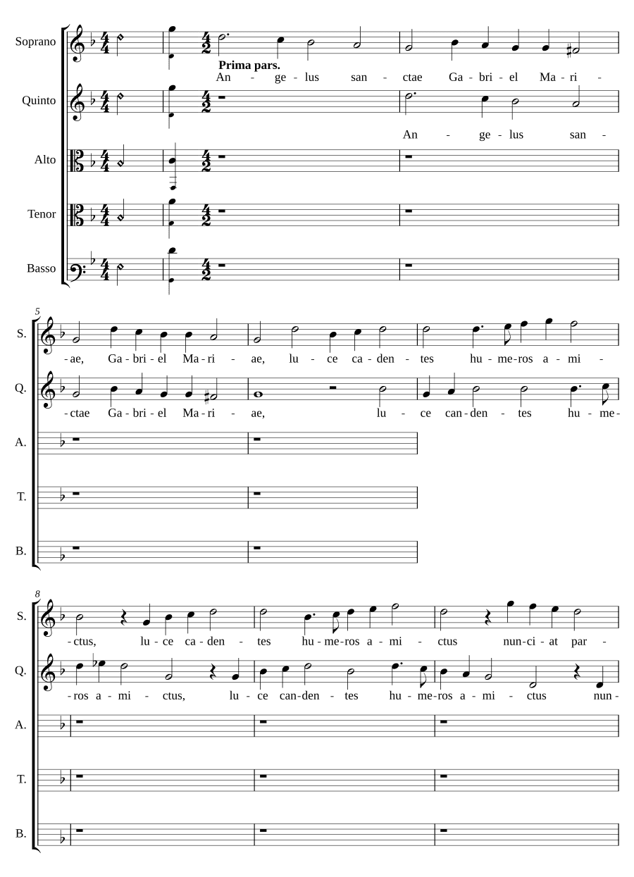 Ангел святого Гавриила (Angelus sanctae Gabriel)