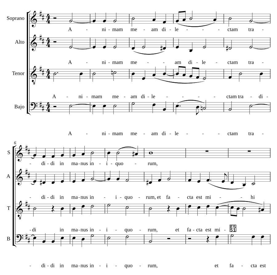 Душа моя возлюбленная (Animam meam dilectam)