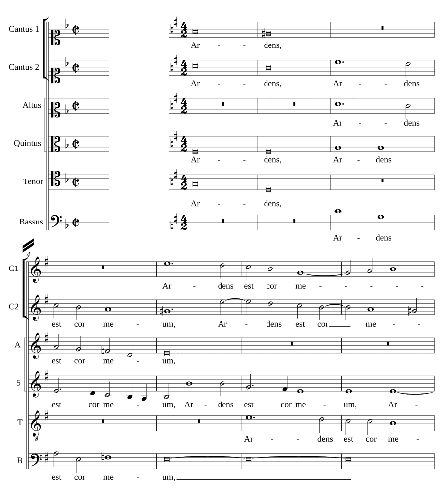 Горит сердце моё (Ardens est cor meum)