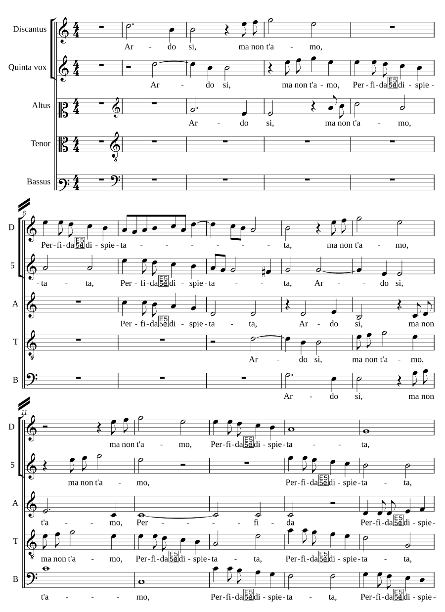 Горю, да, но не люблю тебя II (Ardo si, ma non t'amo II)