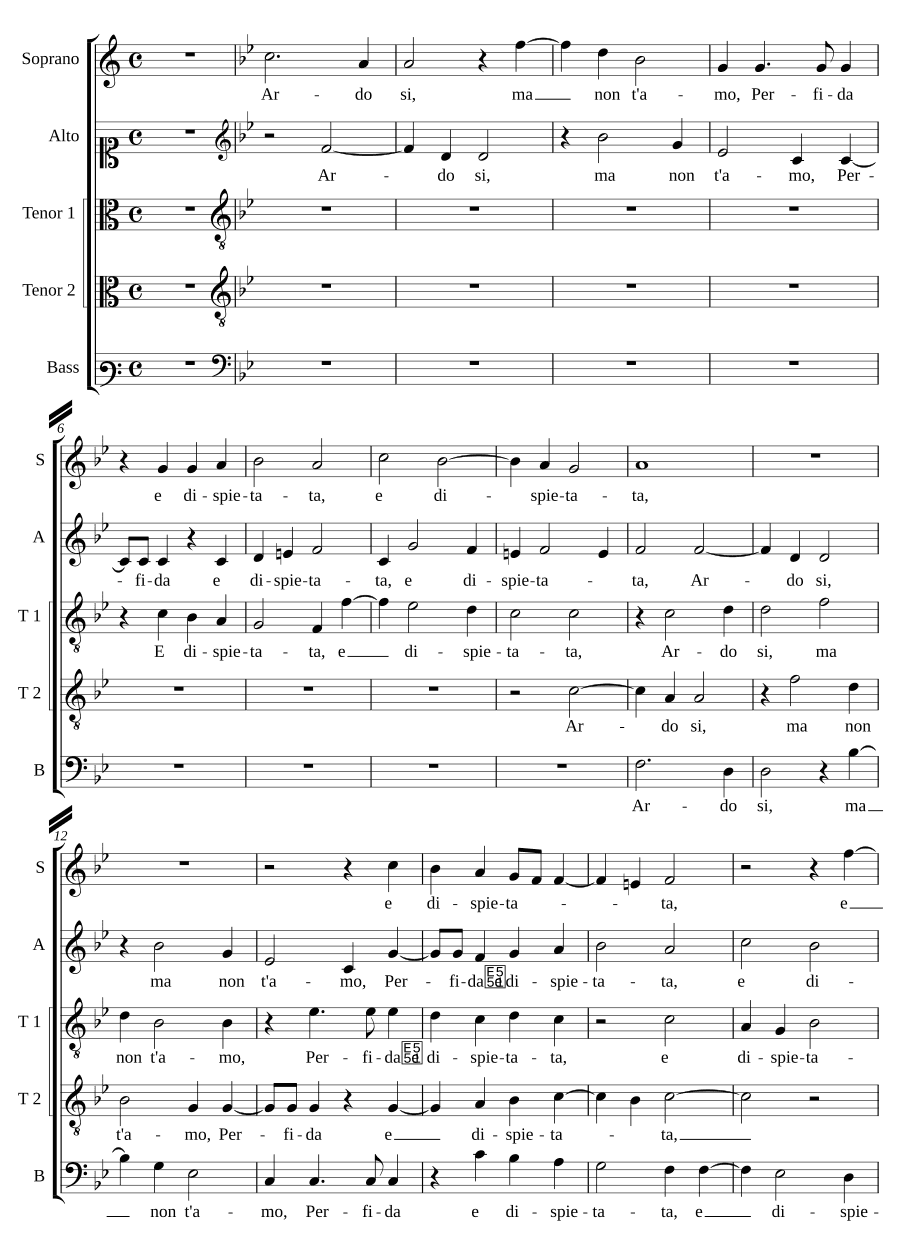 Горю, да, но не люблю тебя I (Ardo si, ma non t'amo I)