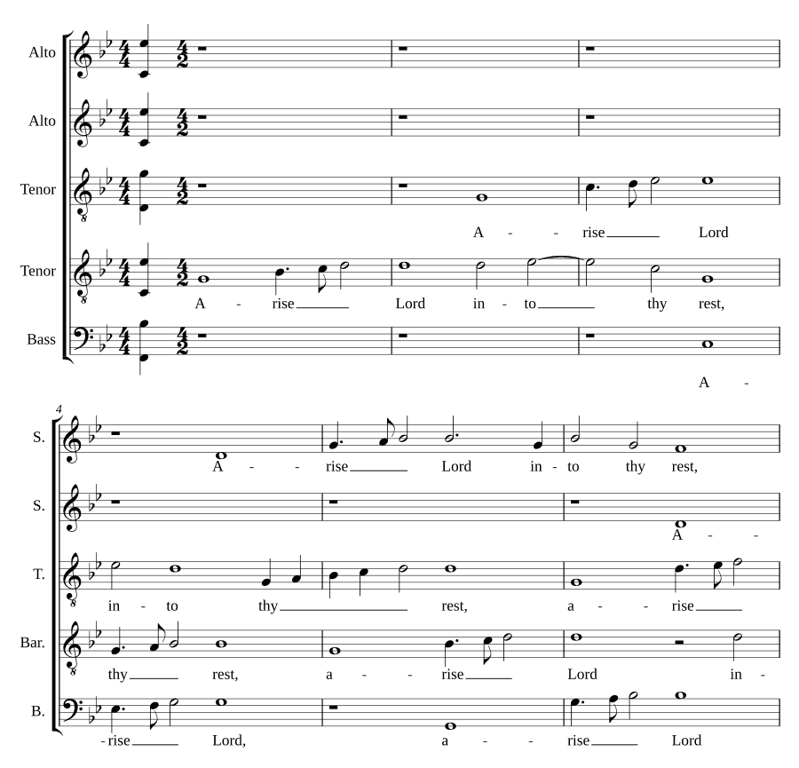 Восстань, Господи, в покой Твой (Arise Lord into thy rest)