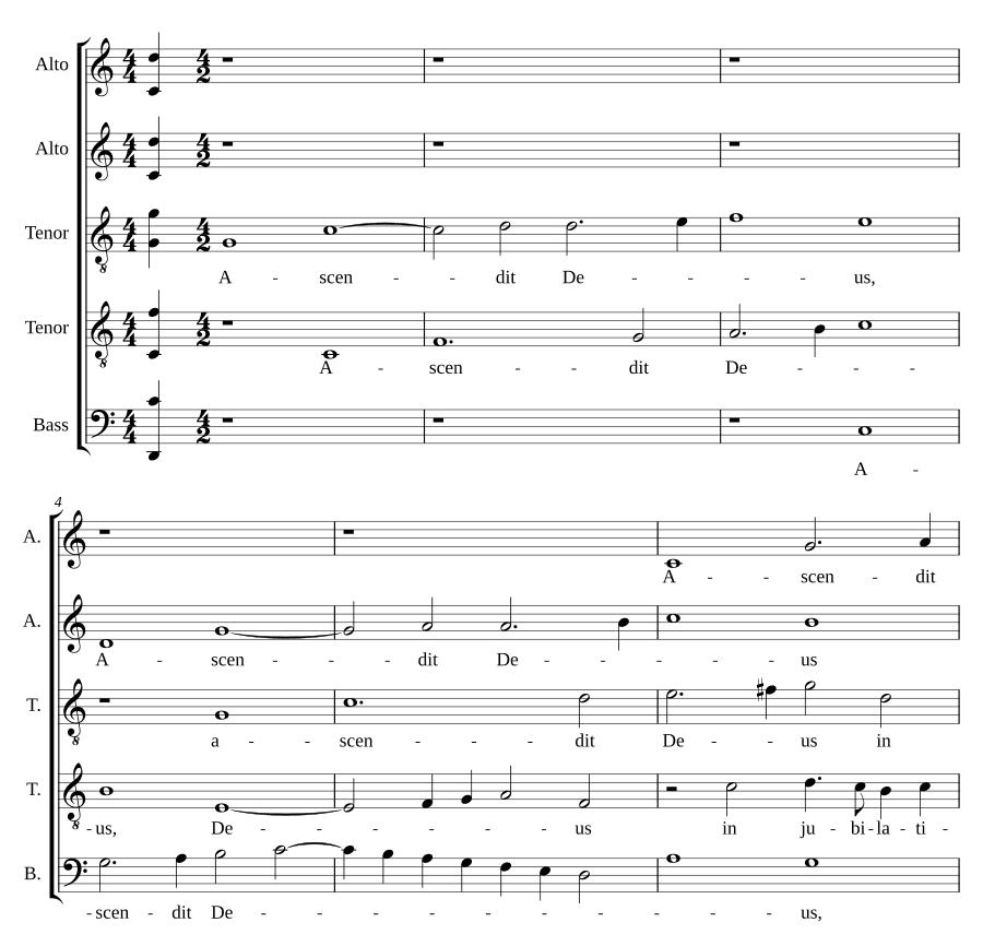 Бог вознесся в ликовании (Ascendit Deus in jubilatione)