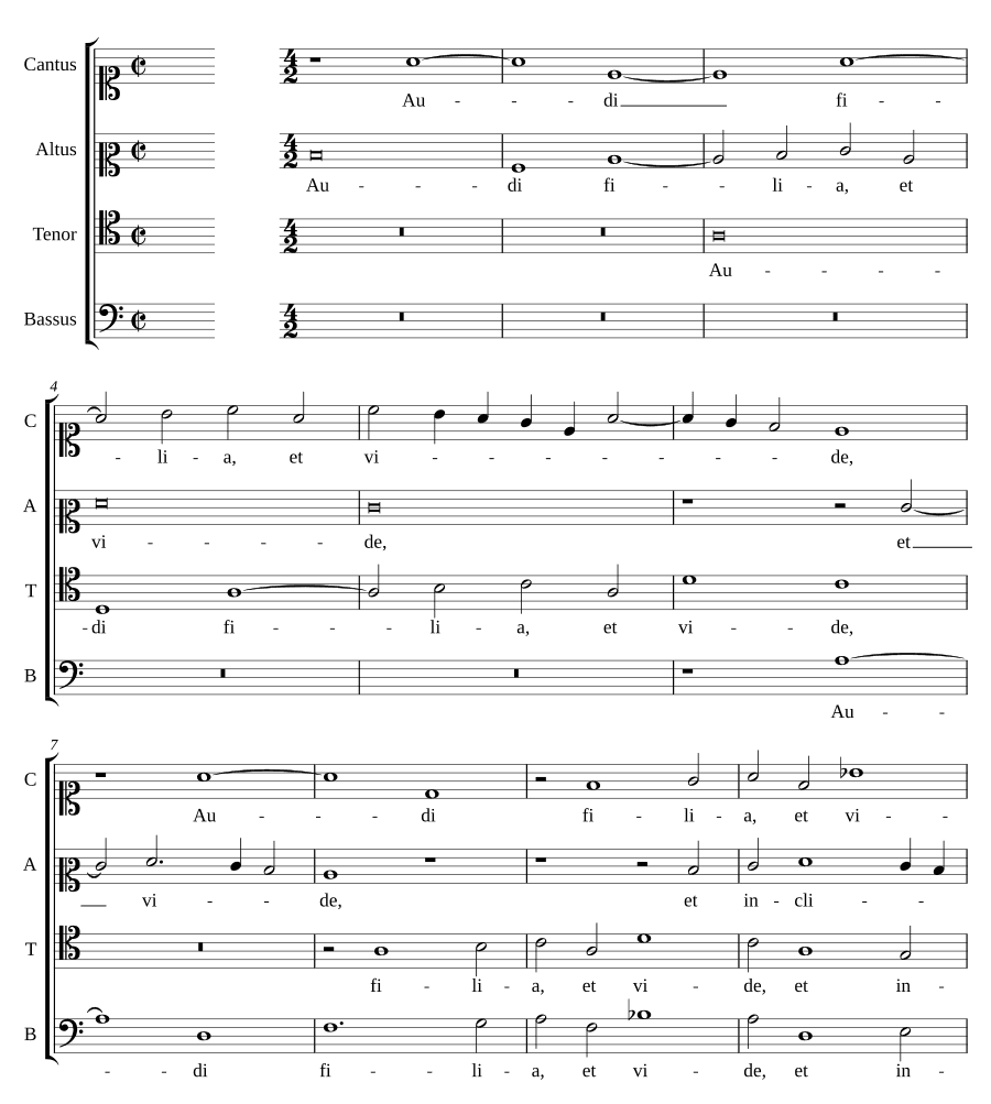 Слушай, дочь, и смотри (Audi filia et vide)