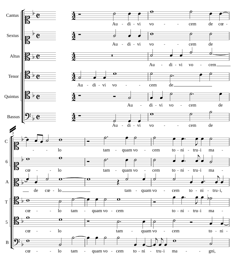 Слышал голос с неба (Audivi vocem de cœlo)