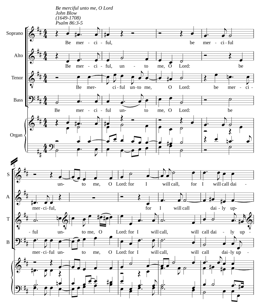 Помилуй меня, Господи (Be merciful unto me O Lord)