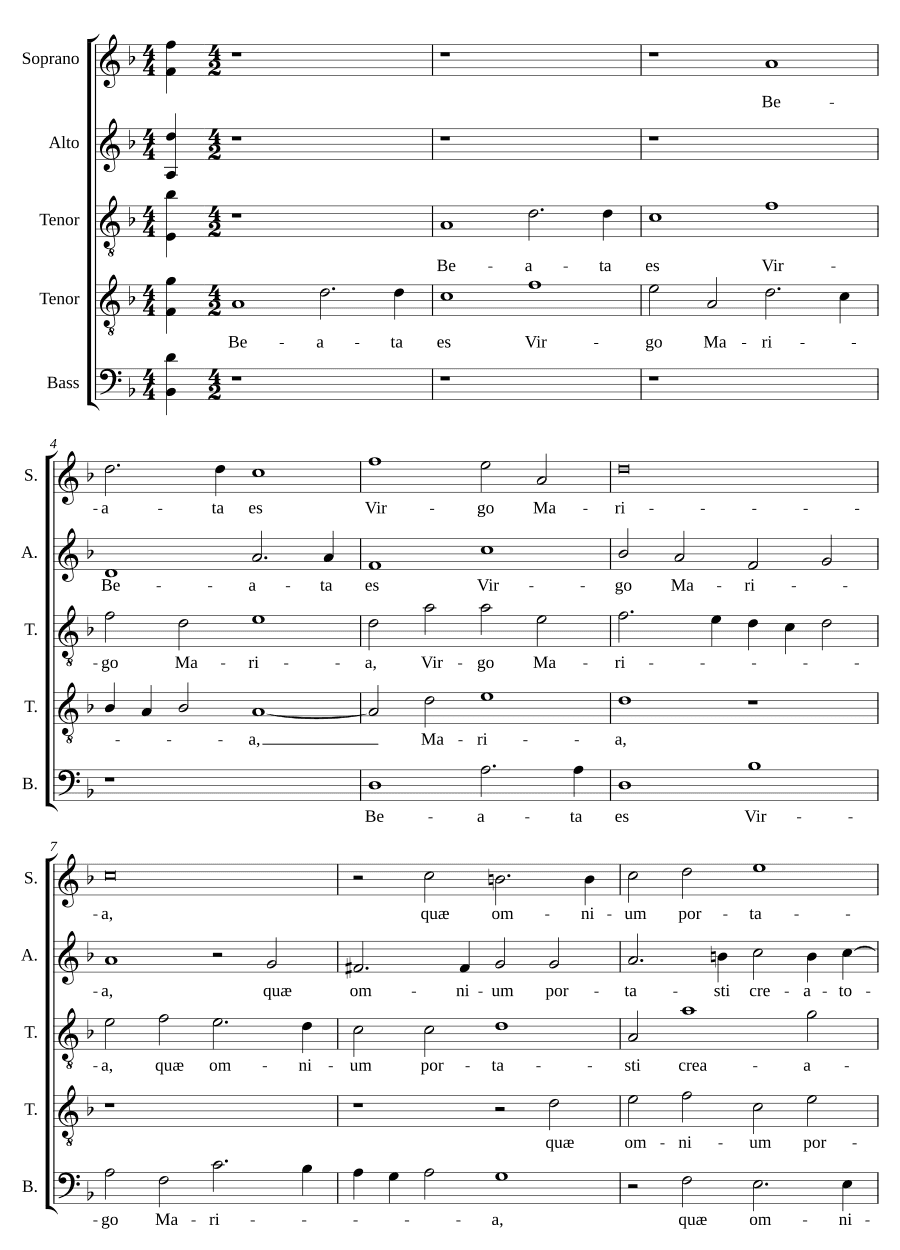Блаженна ты, Дева Мария (Beata es, Virgo Maria)