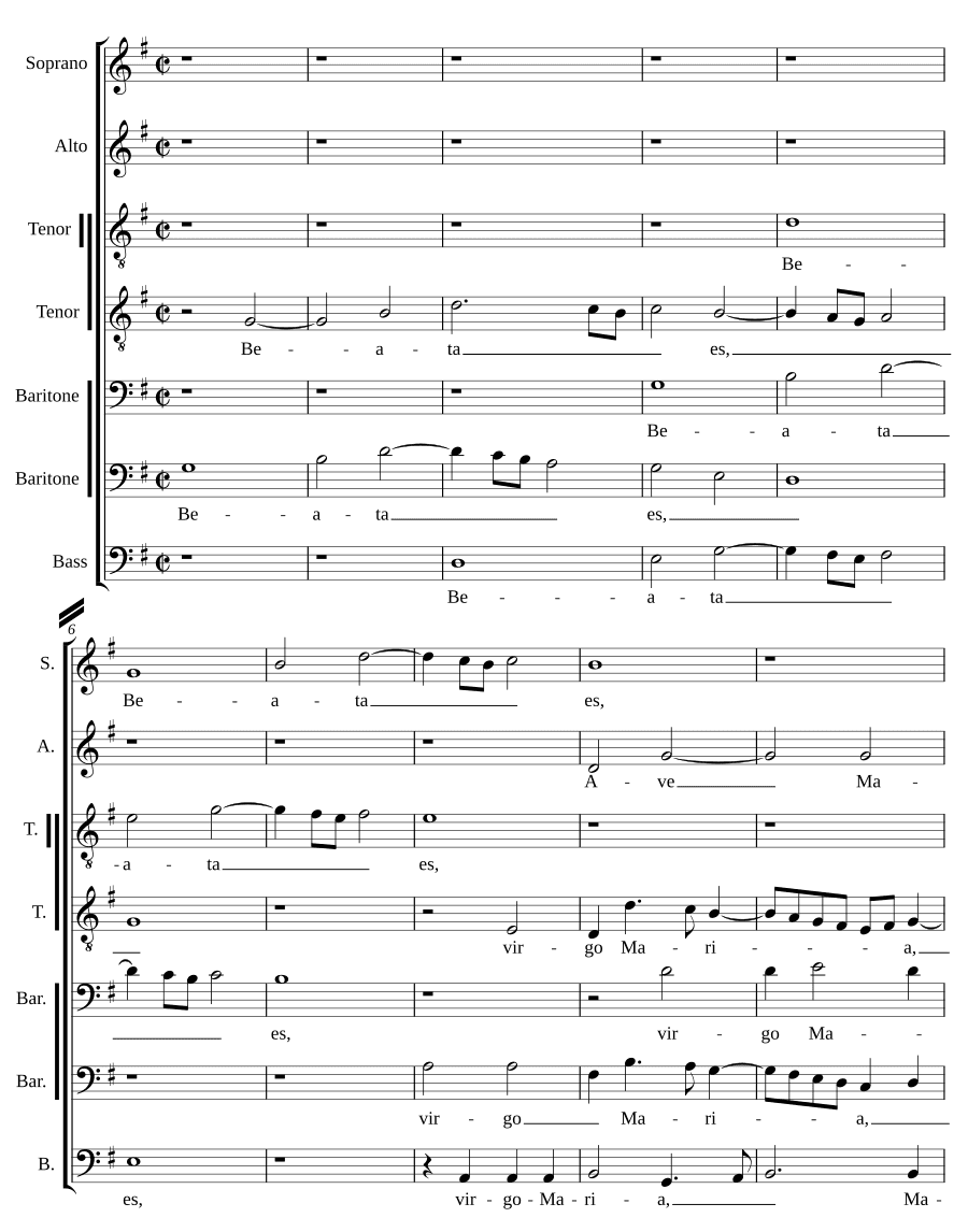 Блаженна ты, Дева Мария (Beata es Virgo Maria)