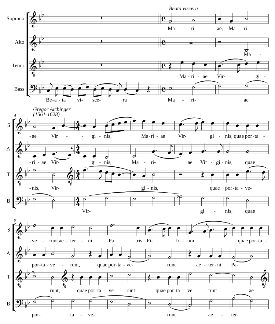 Блаженны чрева (Beata viscera)