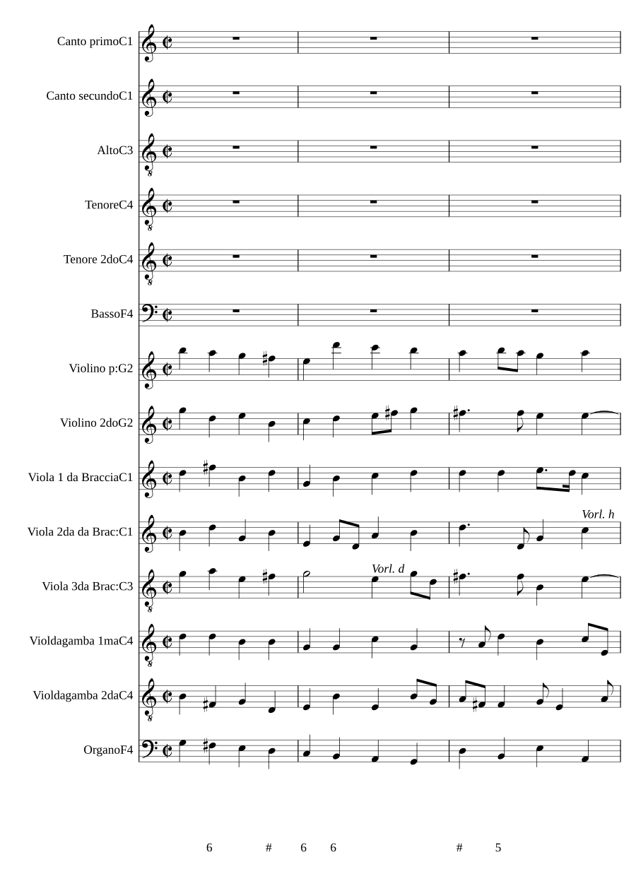 Блаженны непорочные, на 6 голосов (Beati inmaculati a 6)