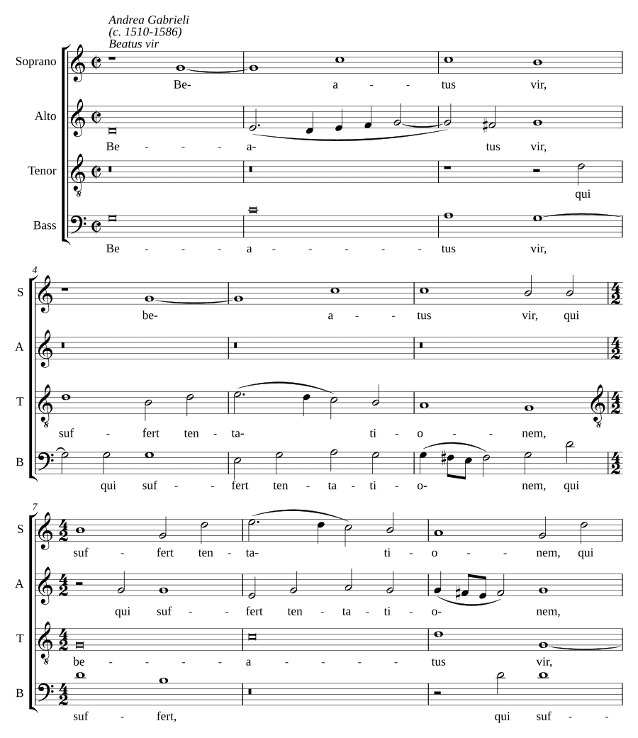 Блажен человек, который терпит (Beatus vir, qui suffert)