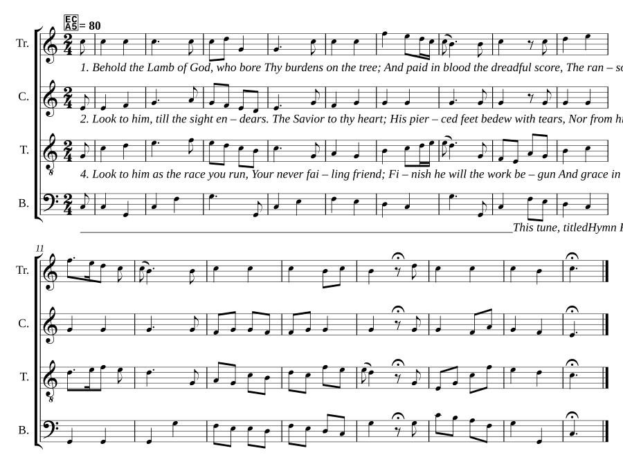 Смотри на Агнца Божия, который понёс (Behold the Lamb of God, who bore)