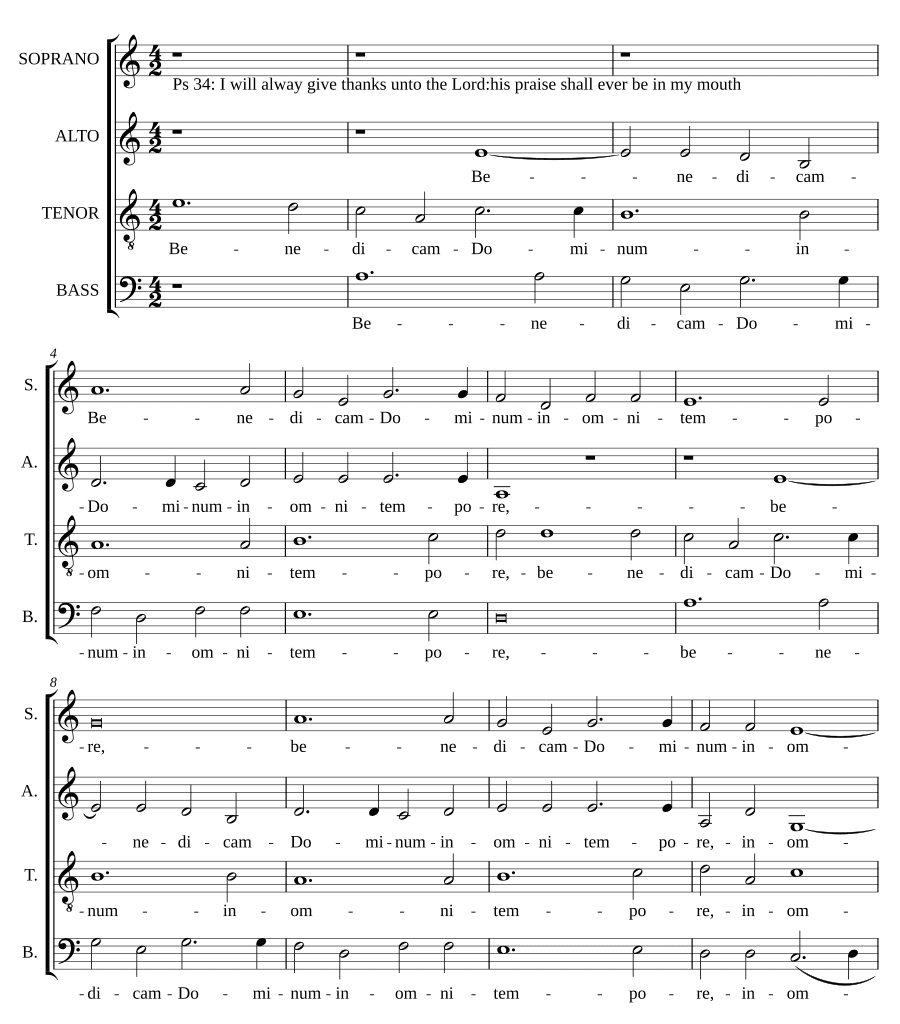Благословлю Господа (Benedicam Dominum)