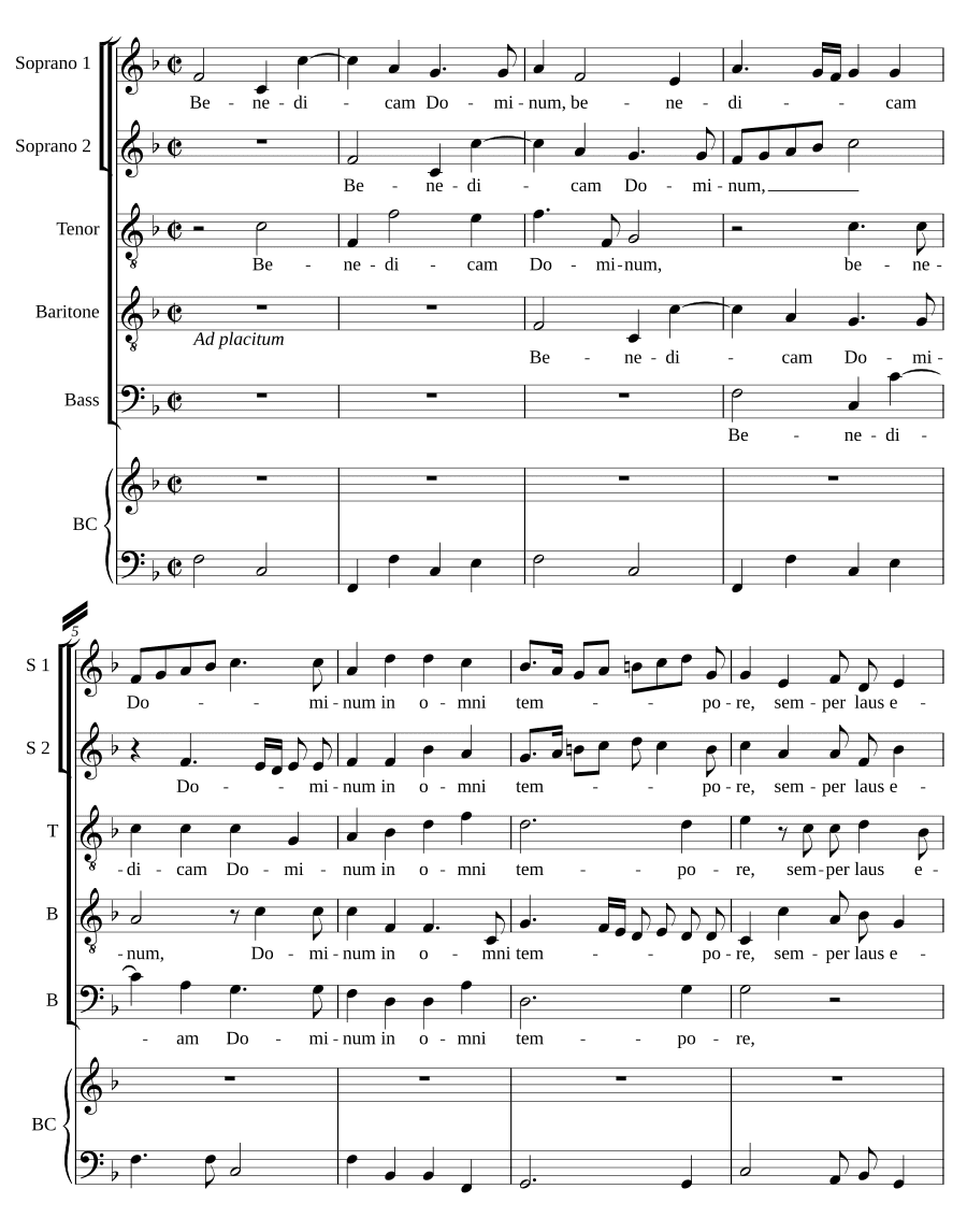 Благословлю Господа (Benedicam Dominum)