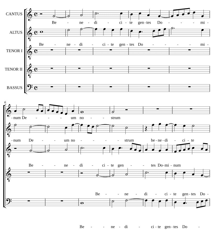 Благословите народы (Benedicite gentes)