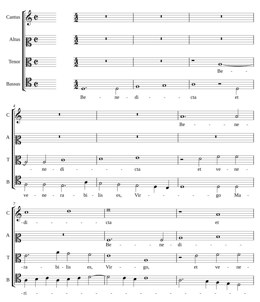 Благословенна и почитаема (Benedicta et venerabilis)