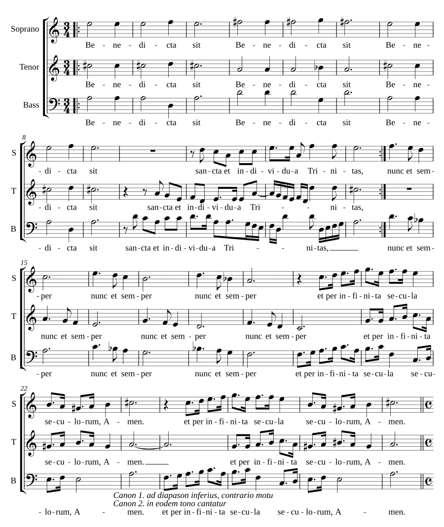 Благословенна святая и единая Троица (Benedicta sit sancta et individua Trinitas)
