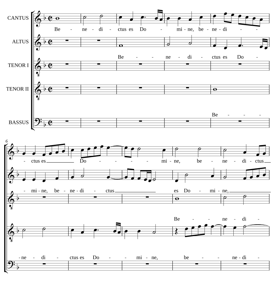 Благословен Ты, Господи (Benedictus es Domine)