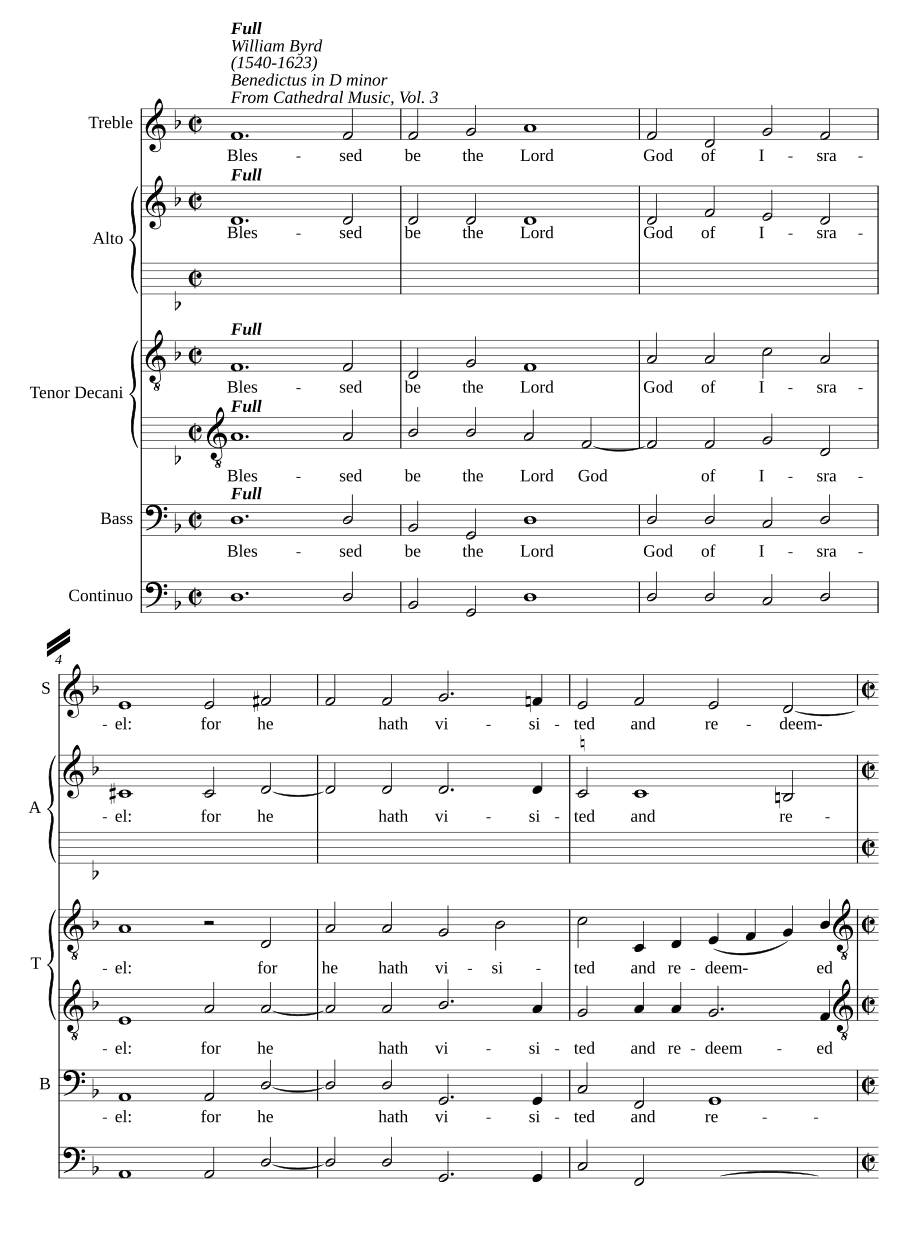 Бенедиктус ре минор (Benedictus in D minor)