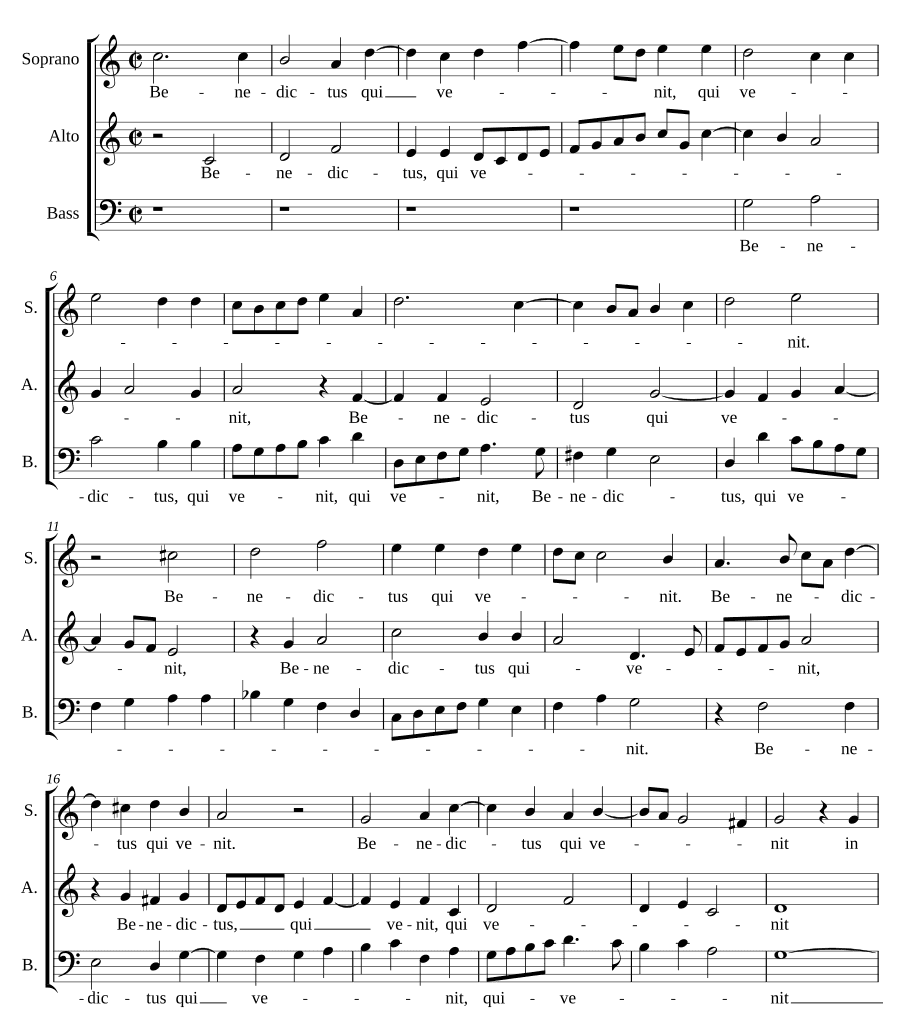 Благословен грядущий (Benedictus qui venit)