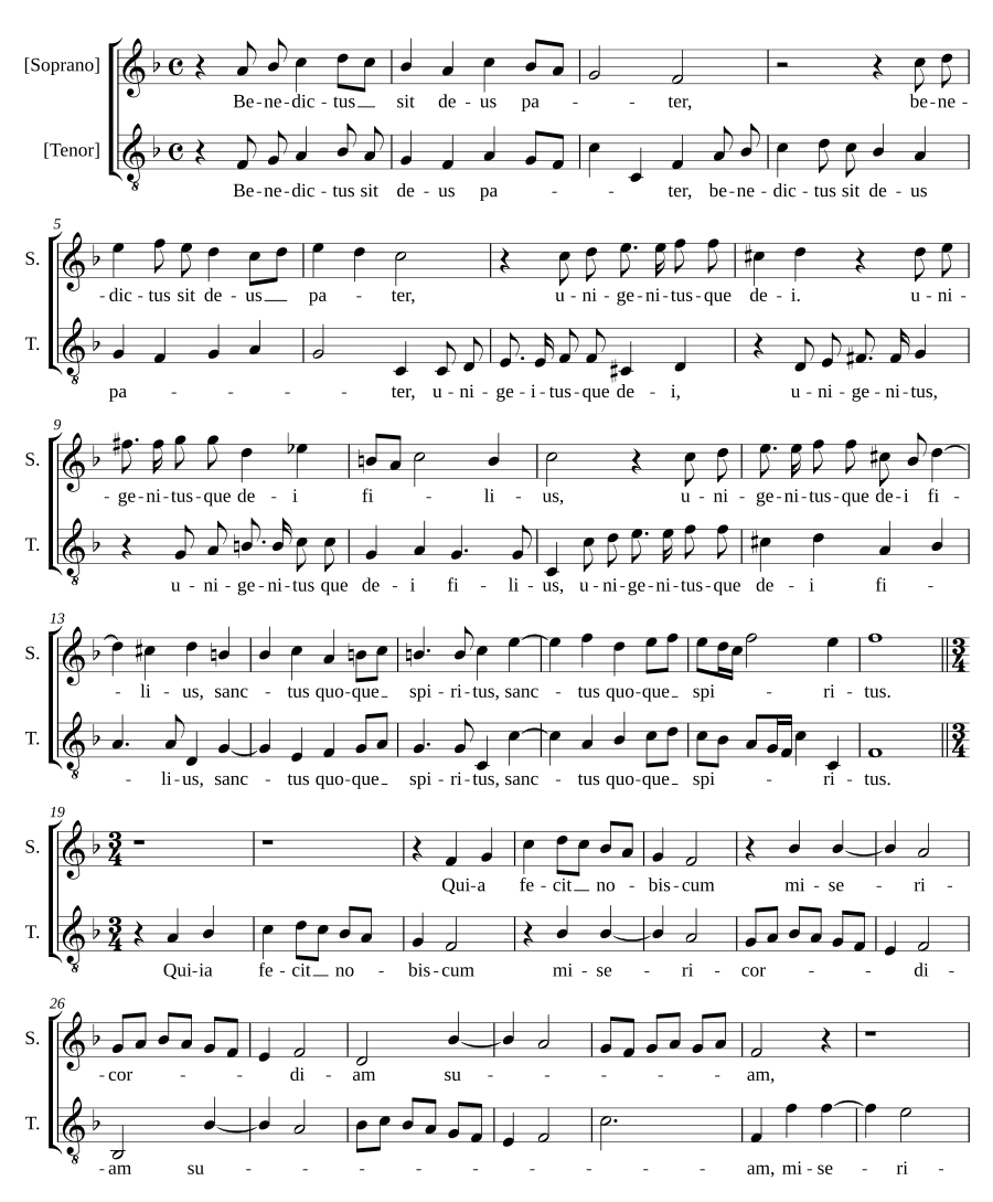 Благословен Бог (Benedictus sit Deus)