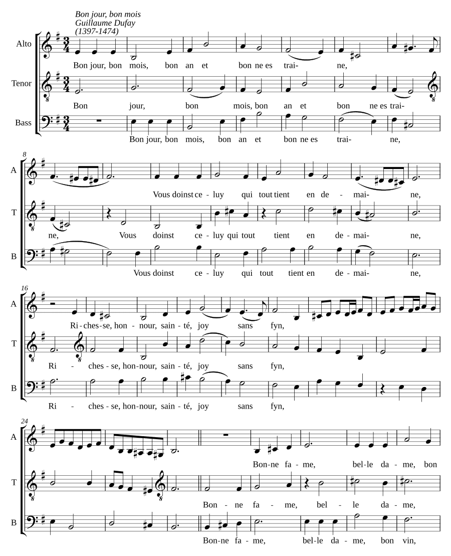 Добрый день, добрый месяц, добрый год (Bon jour, bon mois, bon an)