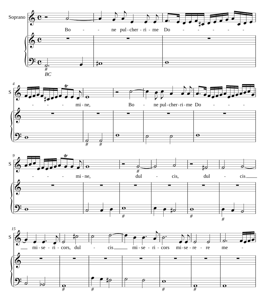 Добрый, прекраснейший Господь (Bone pulcherrime Domine)